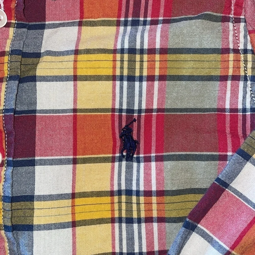Ralph Lauren Kids 4 Red and Yellow Plaid long sleeve Shirt